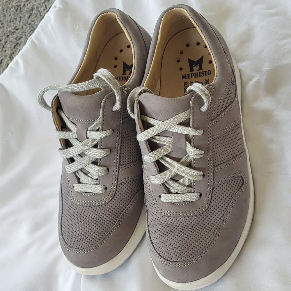 Mephisto Rebeca Perf in Steel Bucksoft - Picture 3 of 8